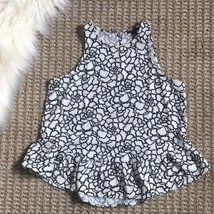 4 for $25🌟Ann Taylor black and white blouse